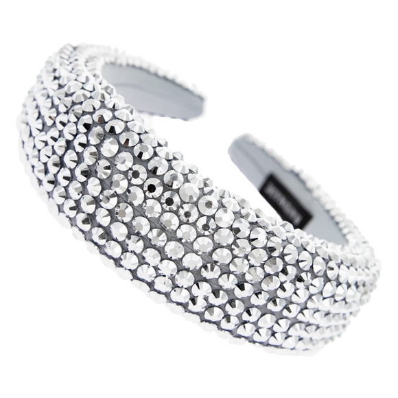 Silver Rhinestone Headband - Picture 1 of 1